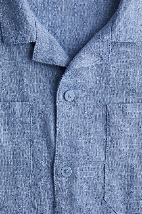 Cotton resort shirt - light blue
