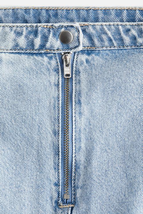 A-line mini skirt - light denim blue 