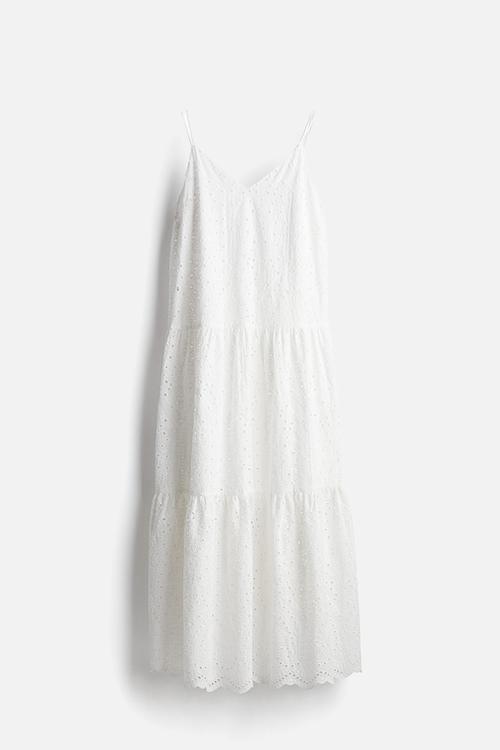 Broderie anglaise dress - white
