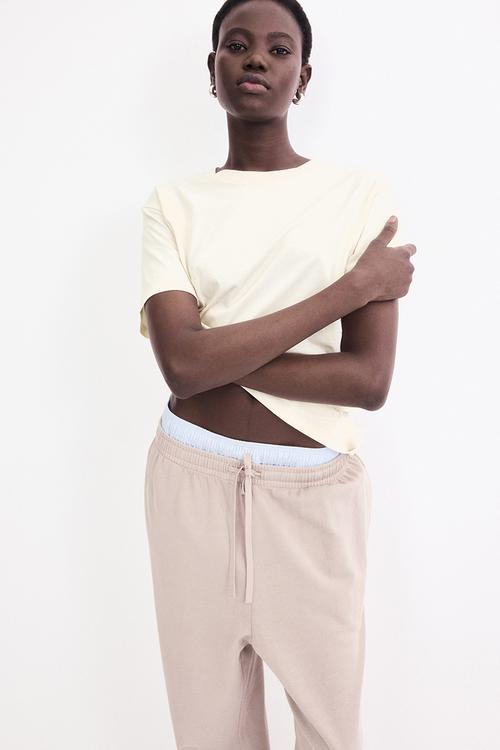 Cotton t-shirt - beige