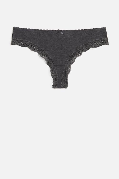 5 pack brazilian briefs - powder pink & dark grey marl