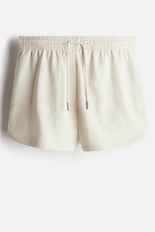 Sweatshirt shorts - light beige