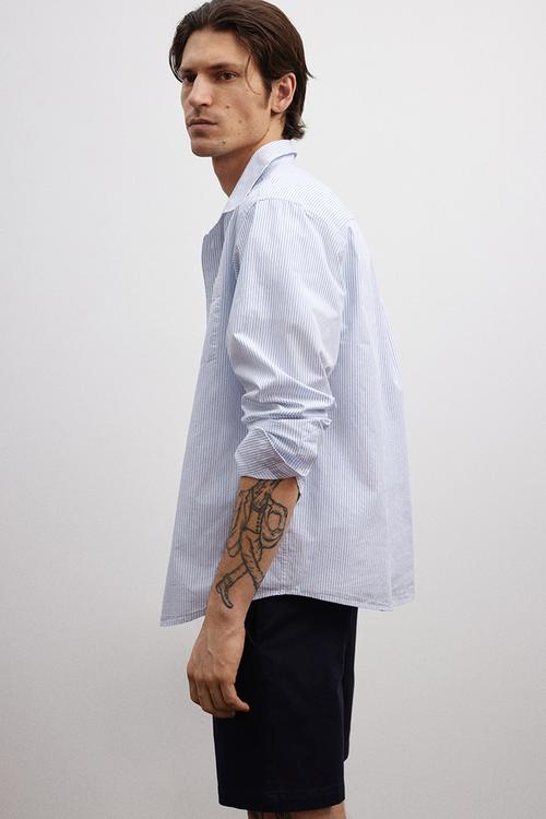 Regular fit chino shorts - navy blue