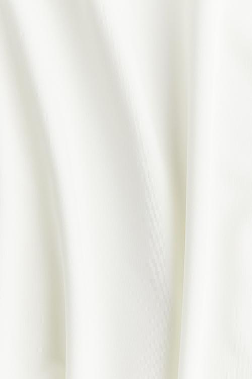 Gathered asymmetric vest top - cream 