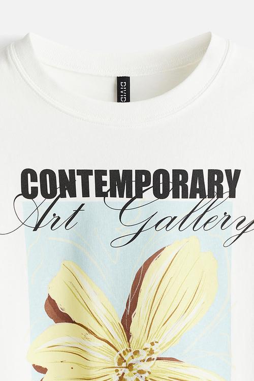 Printed t-shirt - white,multi