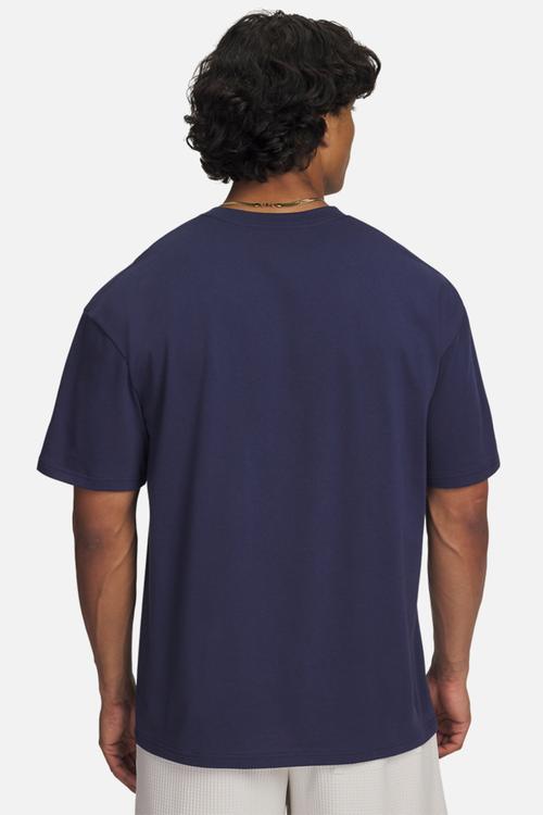 Ua m hw os branded short sleeve - washed navy & jasper blue