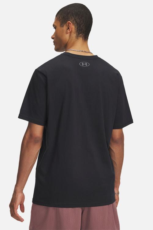 Ua triple stack lc logo short sleeve - black & downpour grey