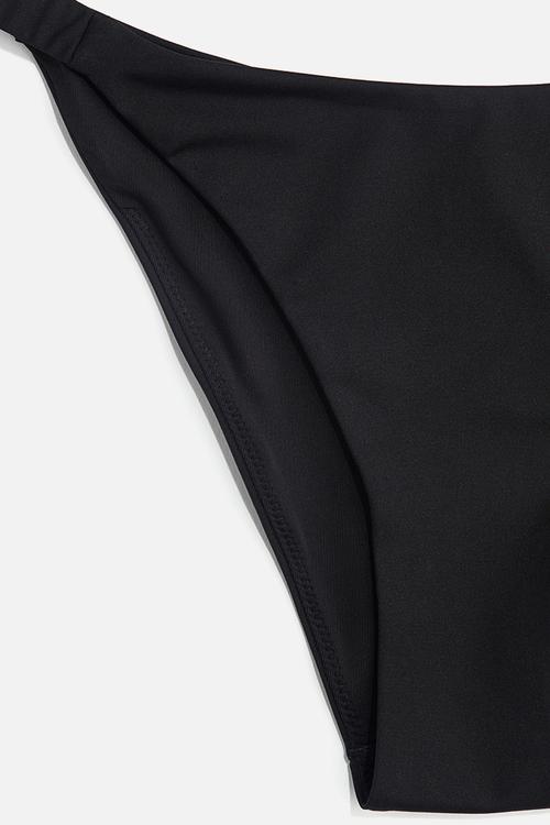 Cheeky tanga bikini bottoms - black
