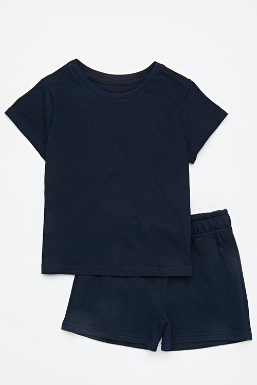 Tee & short set - navy