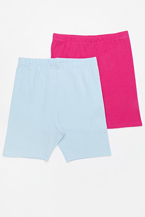 2 Pack  cycling short - cerise/blue