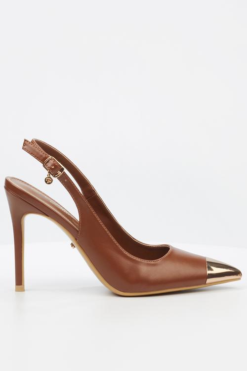 Lola 34 slingback heel - tan