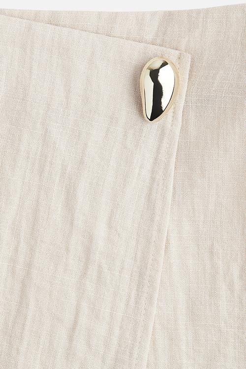 Wrapover skort - light beige