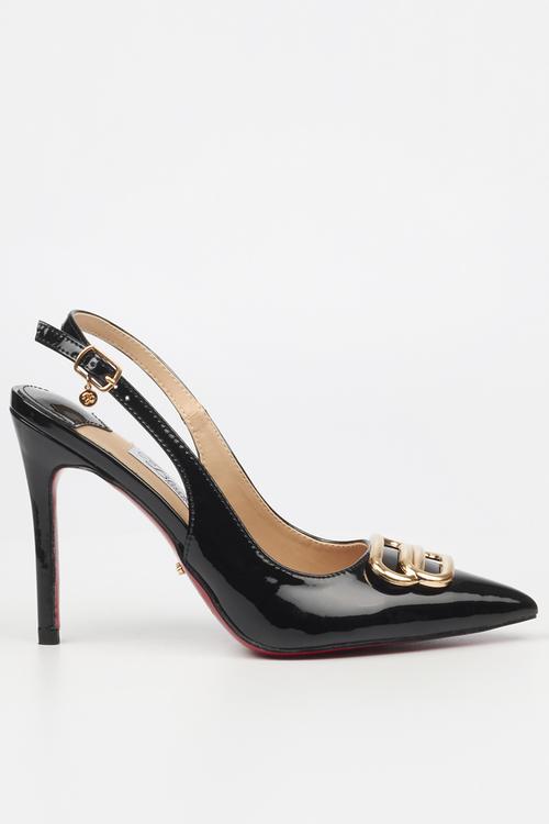 Lola 57 slingback heel - black