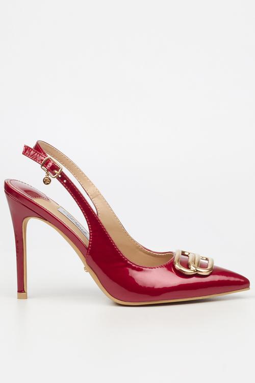 Lola 57 slingback heel - red