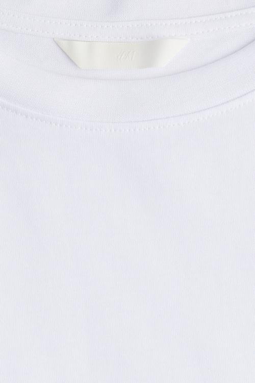 Waisted t-shirt dress - white