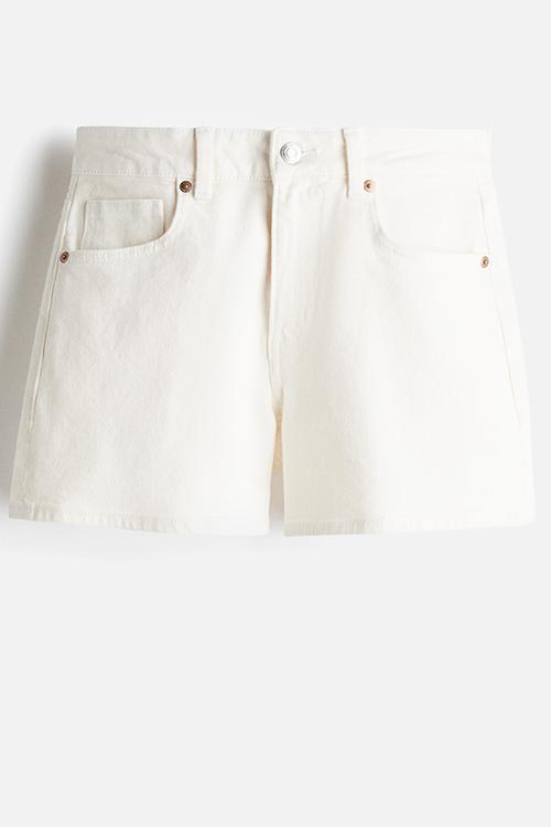 Denim shorts - white
