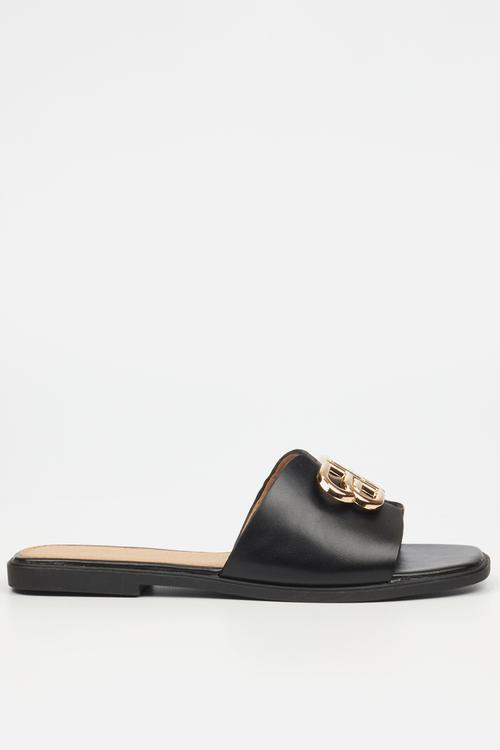 Syrup 1 flat sandal - black
