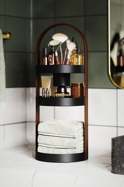 Bellwood 3-tier organiser - walnut