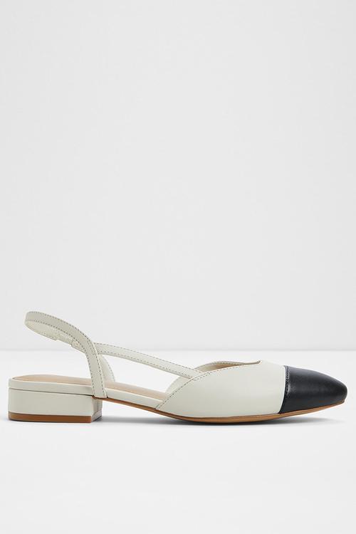 Clementinne slingback - white black