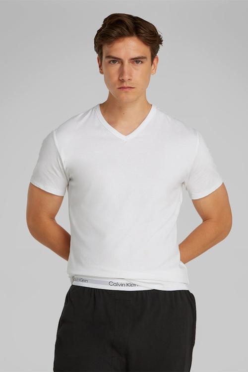 S/S V Neck 3Pk - White