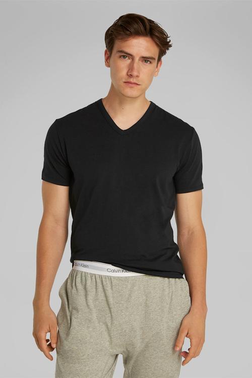 S/S V Neck 3Pk - Black