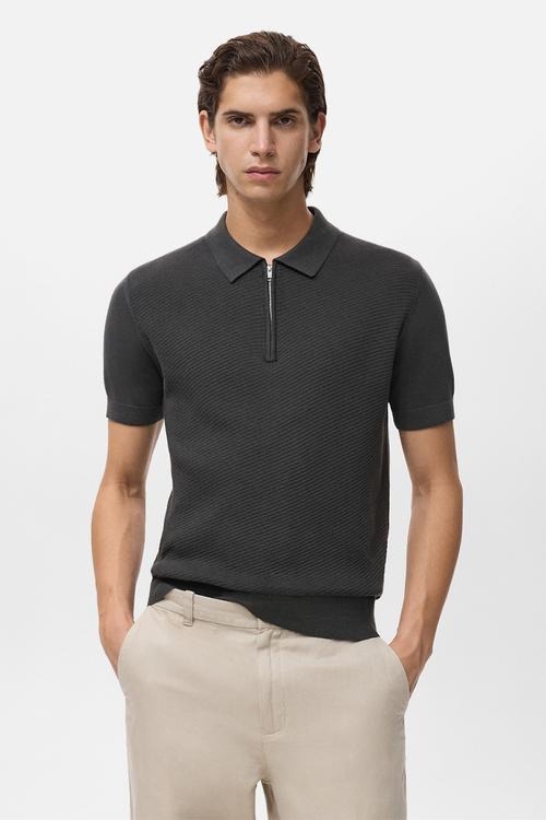 Polo canario - charcoal