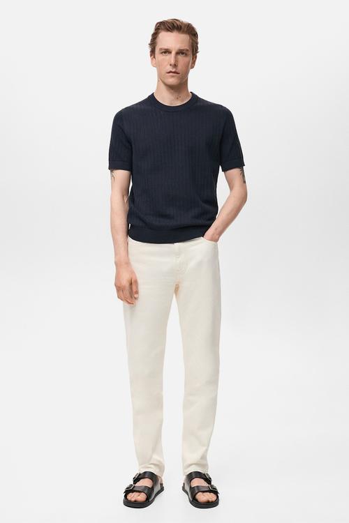 Camiseta tricot puntet - navy