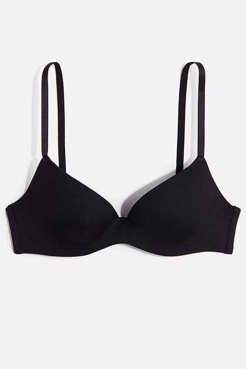 Microfibre super push-up bra - black