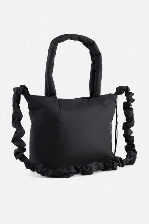 Slouchy small shopper - black