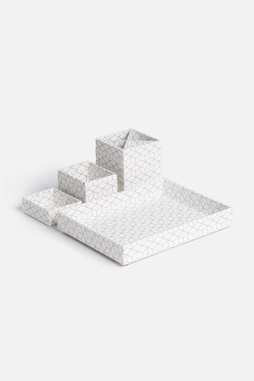 Lena 4 piece desktop organiser