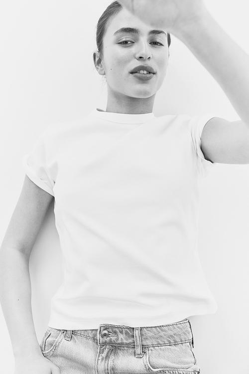 Cotton T-shirt - white