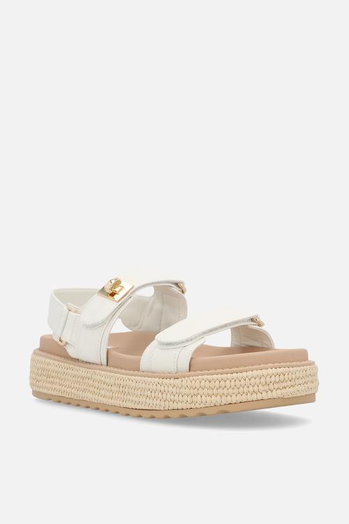 Bigmona espadrille - white & neutral