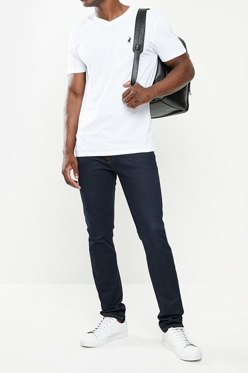 Mens v-neck T-shirt - white