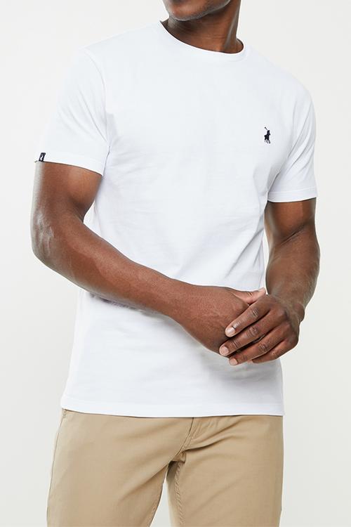 Mens crew neck T-shirt - white