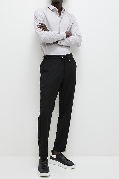 Easy care slim fit shirt light - grey