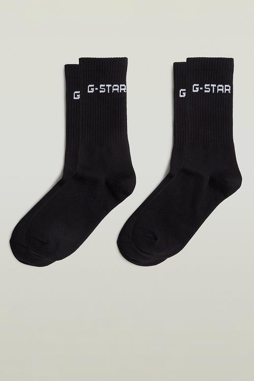 2pack sports socks - black