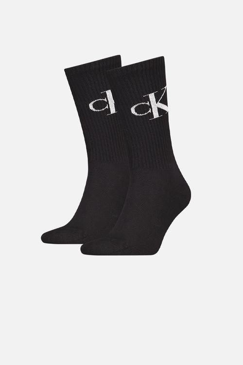Ckj Men Sock 2P Monogram - Black