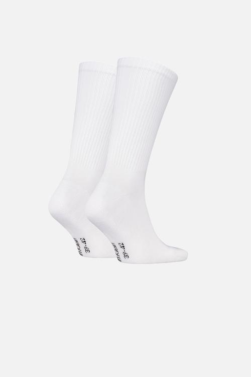 Ckj Men Sock 2P Monogram - White