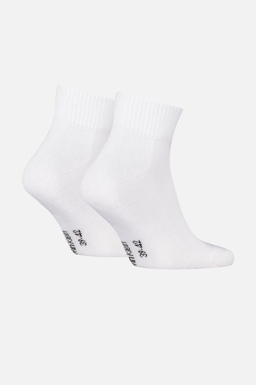 Ckj Men Quarter 2P Monogram - White