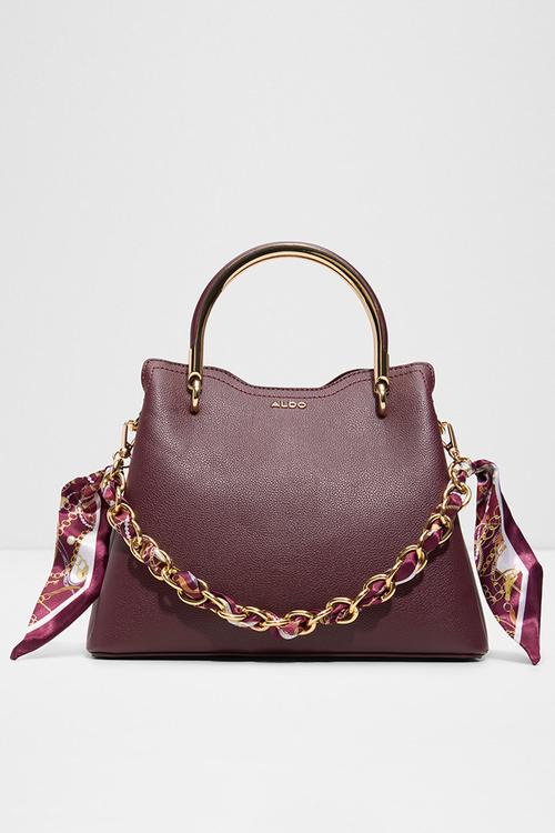 Arrayan top handle bag - burgundy