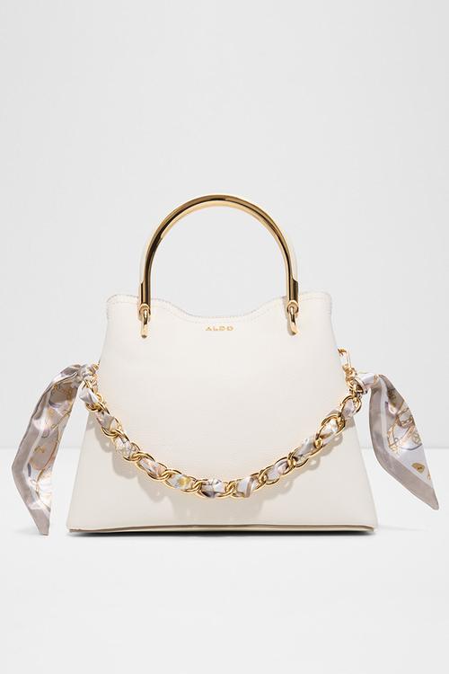 Arrayan top handle bag - white