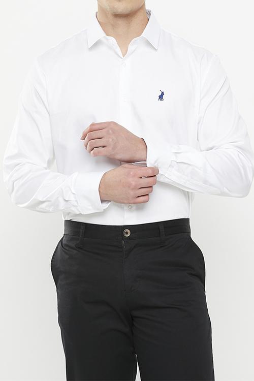 Mens custom fit greig shirt - white 
