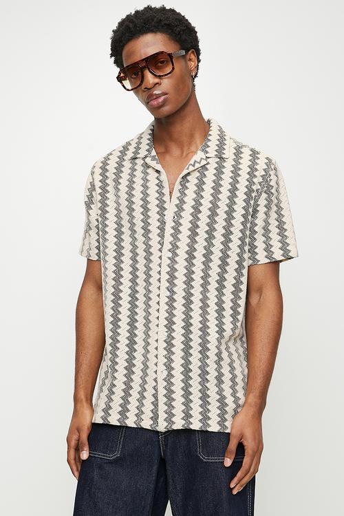 Shirts - Ecru/Black