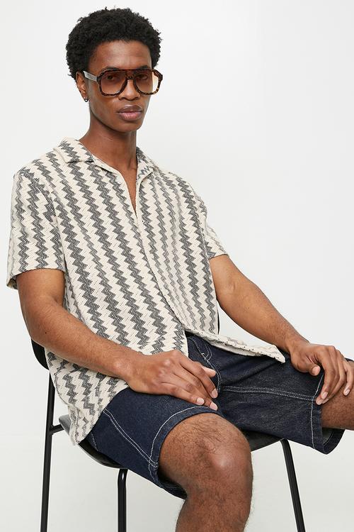 Shirts - Ecru/Black