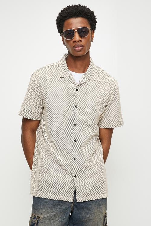 Shirts - Ecru/Black