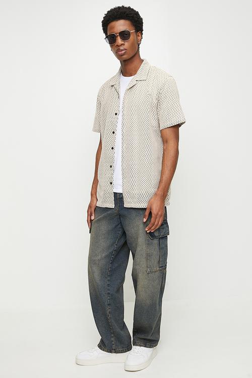 Shirts - Ecru/Black