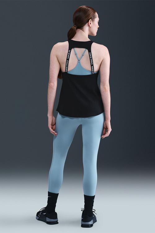 Nike Pro womens ELASTIKA tank - BLACK/WHITE