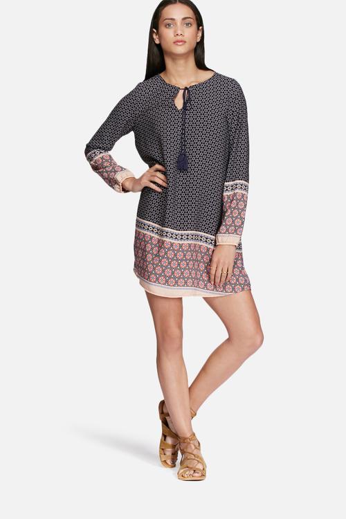 Border swing dress 