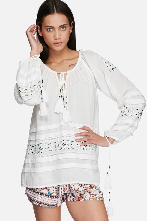 Boho embroidered top 