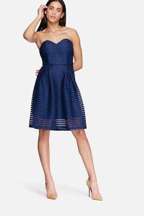 Sweetheart mesh dress